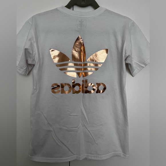 Reverse Adidas Tre-Foil Rose Gold Tee - Picture 3 of 4